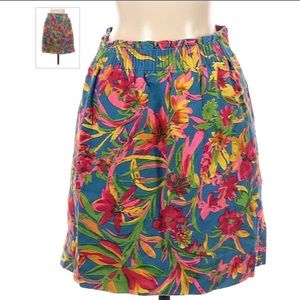 J Crew Linen Sidewalk Skirt - Tropical